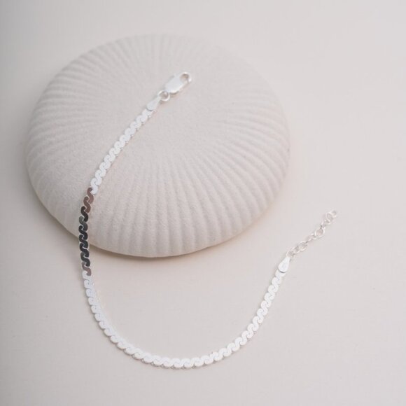 NWT Eva Serpentine Bracelet // Italian Sterling Silver - Picture 1 of 4